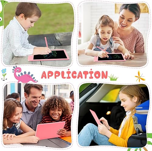 Miniatura 7 de Decute Tableta de escritura LCD con lápiz capacitivo, tablero de dibujo reutilizable de 8.5 pulgadas para niños, regalo educativo de Navidad y