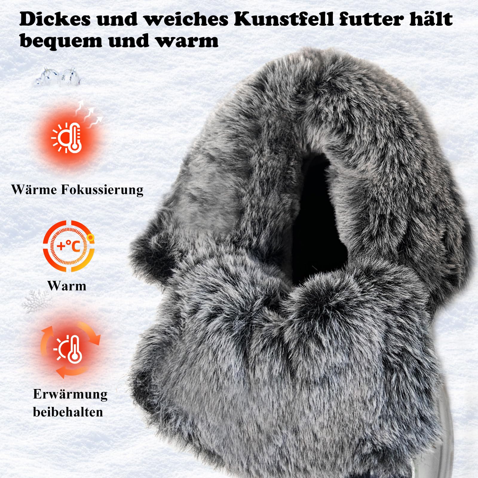 Chaussures d'hiver pour enfant, chaussures de randonnée, bottes de neige, doublure chaude pour fille, chaussures de trekking, chaussures d'hiver antidérapantes en coton moyen