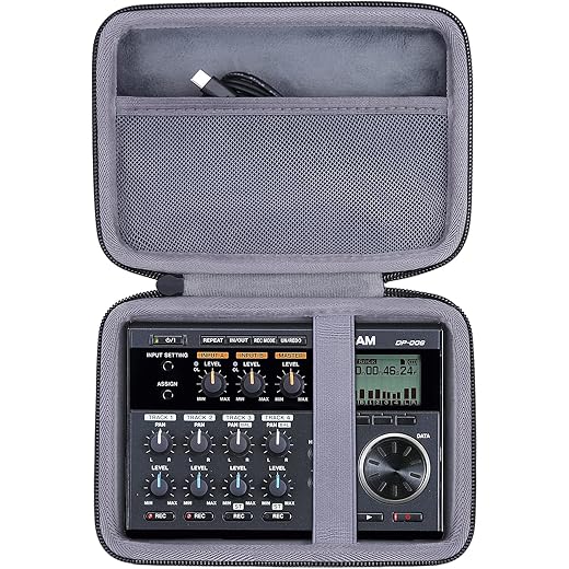 co2CREA Hard Travel Case for Tascam DP-006