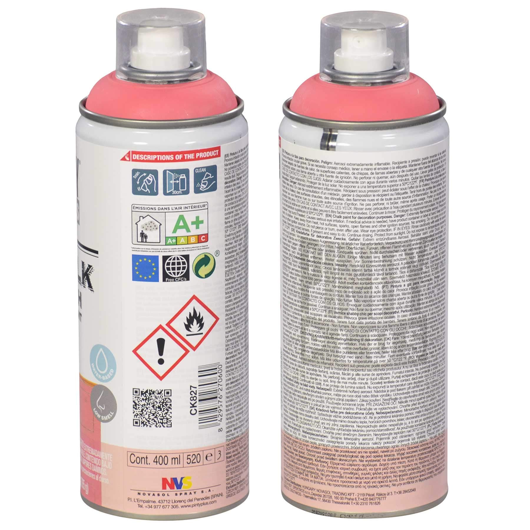 Pintyplus Kreide-Sprayfarbe – 400 Ml Rot, Seidenmatt Für Vintage-Look