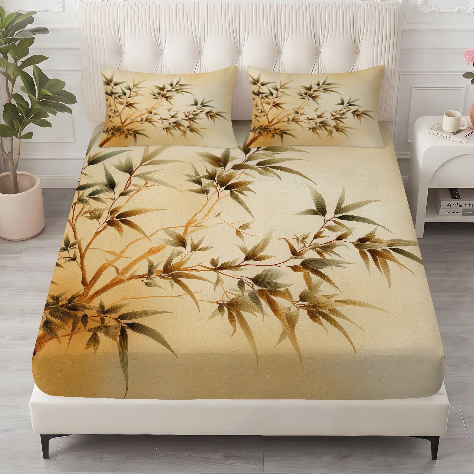 Prześcieradło z gumką 160 x 200 cm orientalne prześcieradło pokrowiec na