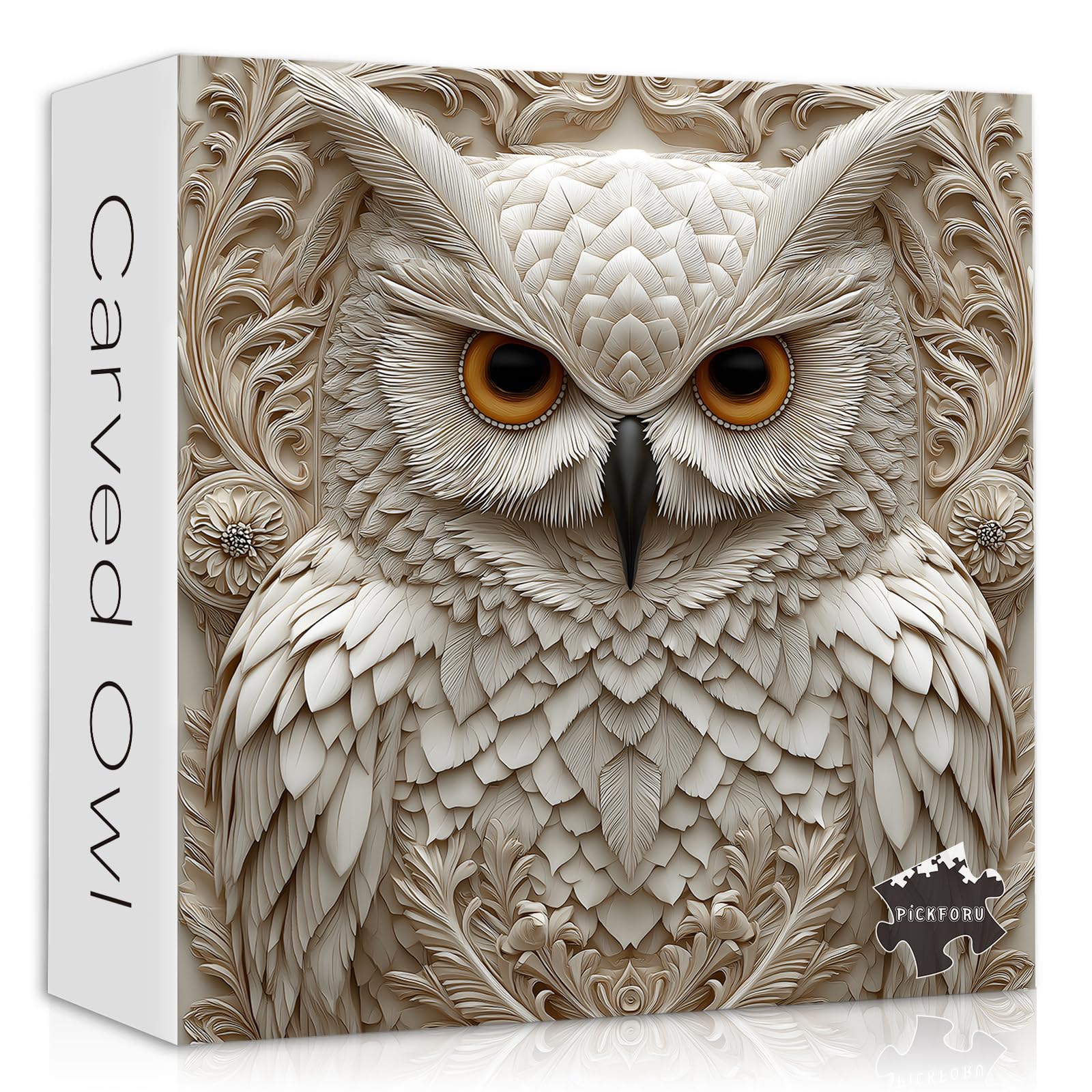 Owl Puzzles for Adults 1000 Pieces, Nature Animal Bird Unique Carved Art Puzzles, Impossible Hard Challenge Jigsaw Puzzle