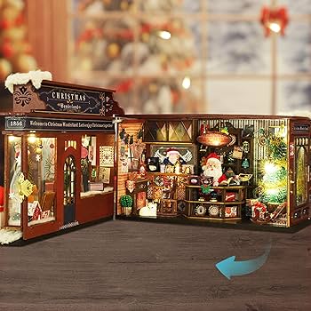 Amazon | fifijoy クリスマスミニチュアドールハウスキット DIYドール
