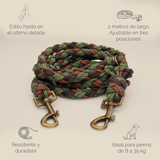 Foto 2 de 8 de Tailoir Correa Perro 2 Metros - Correa para Perros, Correas Perros, Verde