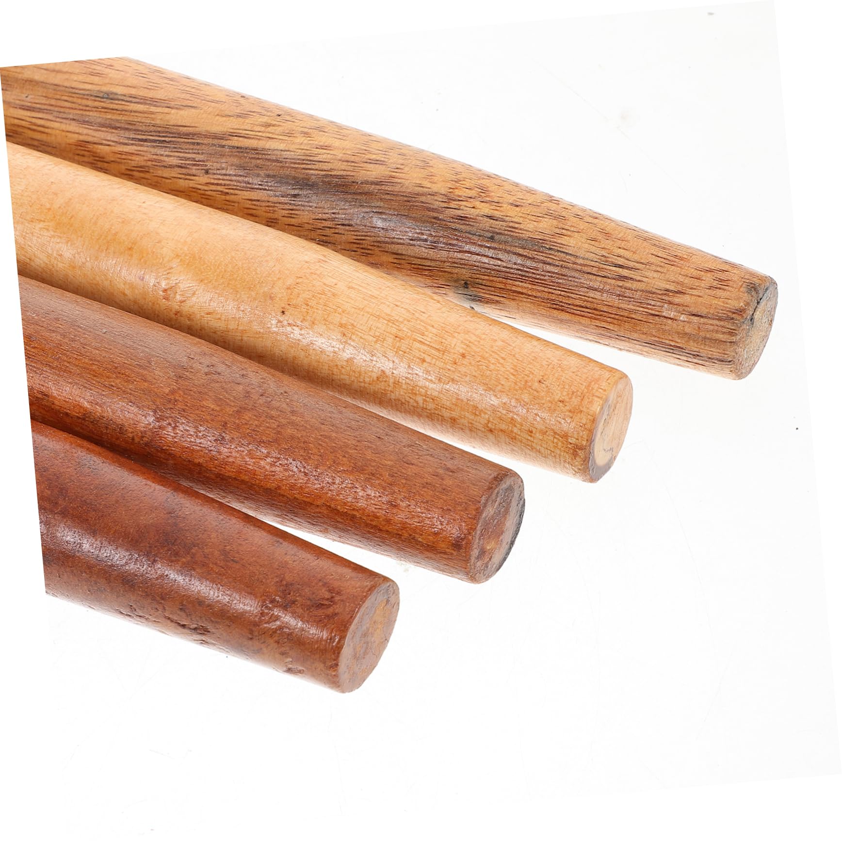 4 Stück Holzgriff aus Hartholz mit Ergonomischer Griffbefestigung Langer Griff für Gartengeräte und Landwirtschaftliche Werkzeuge für Verbesserten Komfort und Effizienz
