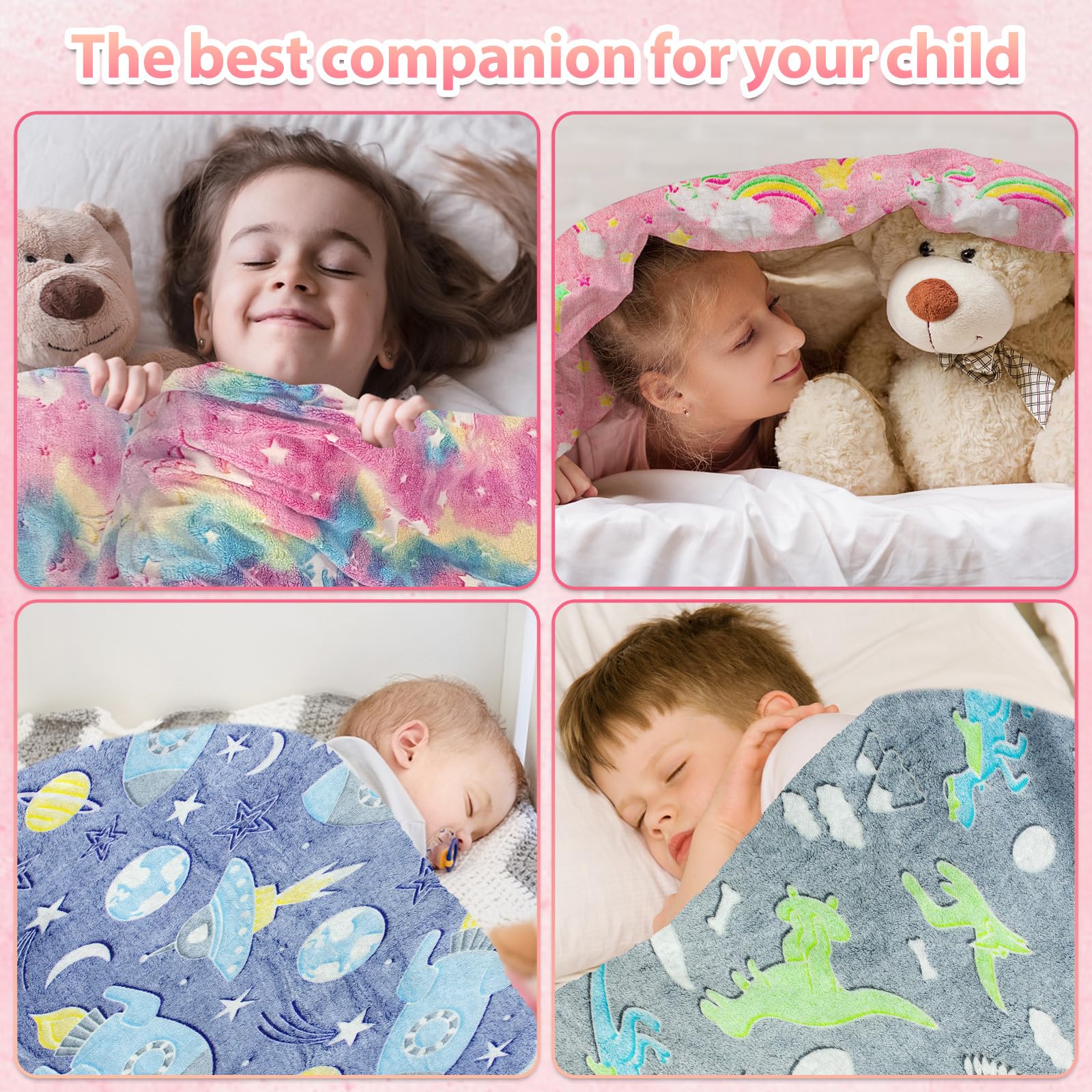 Coperta Unicorno in poliestere per bambini
