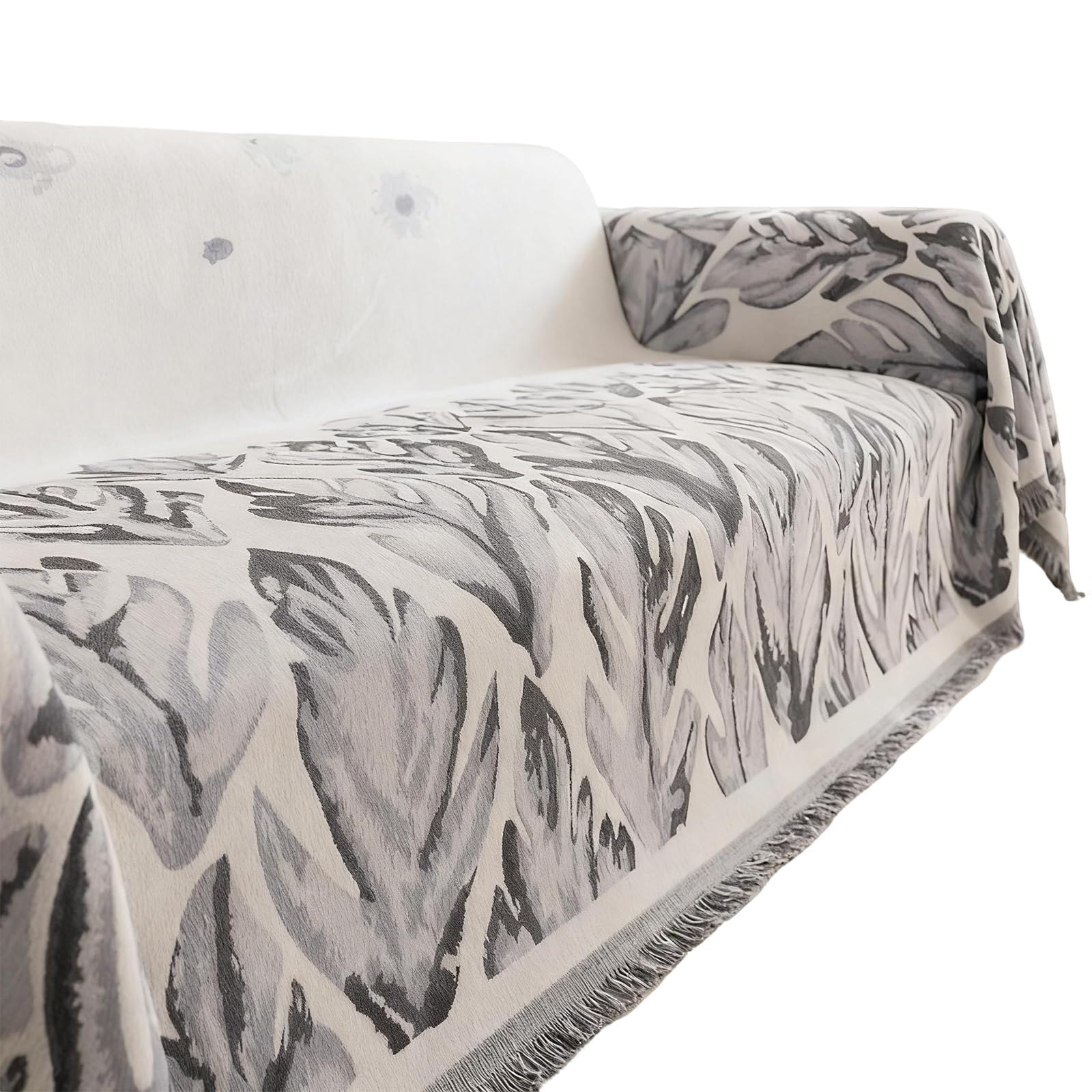 Jazuaiao Sofa Slipcover Slip Proof Backing Machine Washable Cover Reversible Sofa Cover Blanket Reversible Stretchable Couch Slipcover
