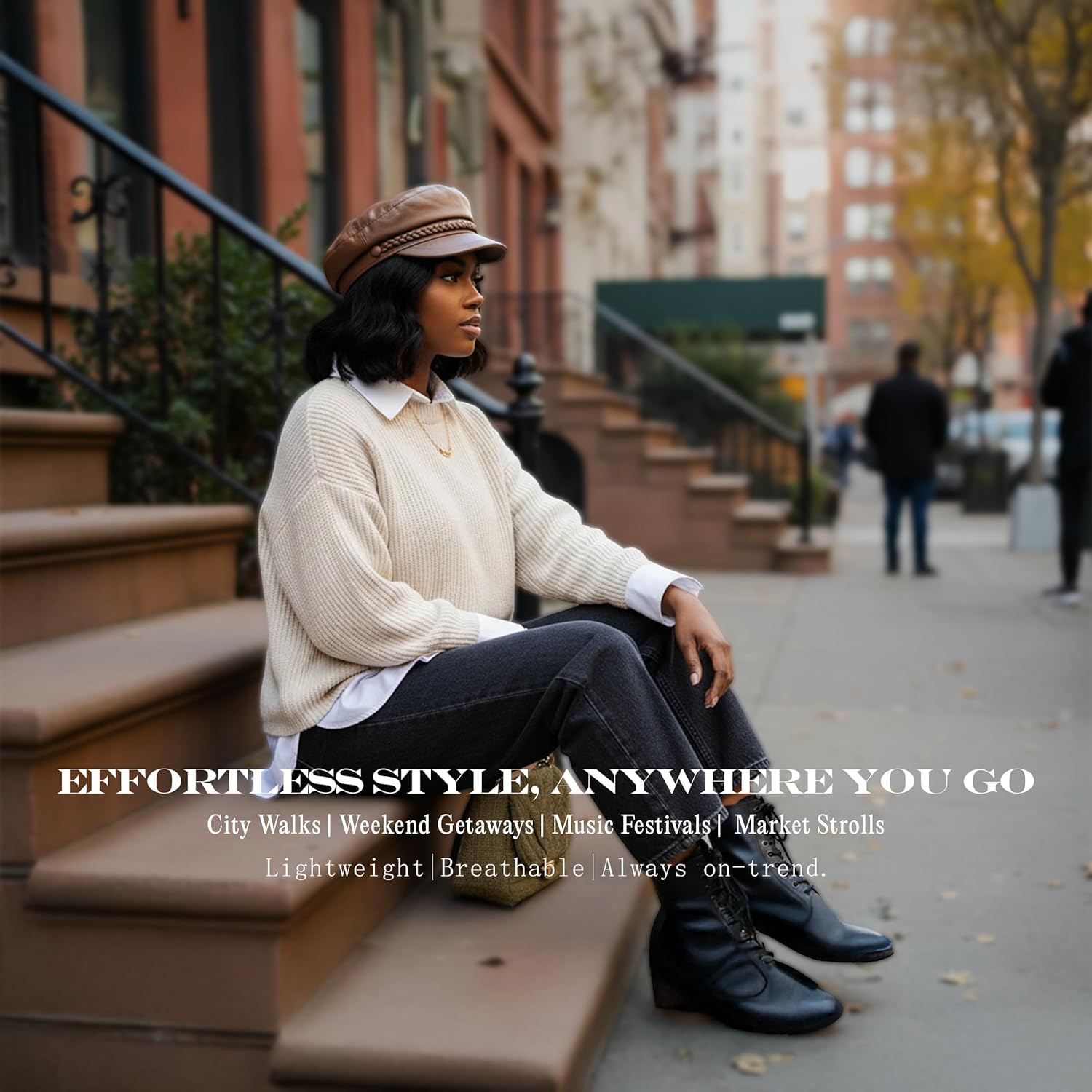 Funky Junque Newsboy Hat for Women – Trendy Greek Fisherman Cap, Classic Women's Baker Boy Newsies Hat, Ladies Fashion Caps - Image 6