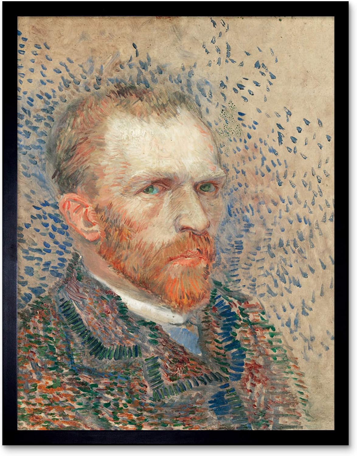 Vincent Van Gogh Self Portrait 3 Art Print Framed Poster Wall Decor 12x16 inch
