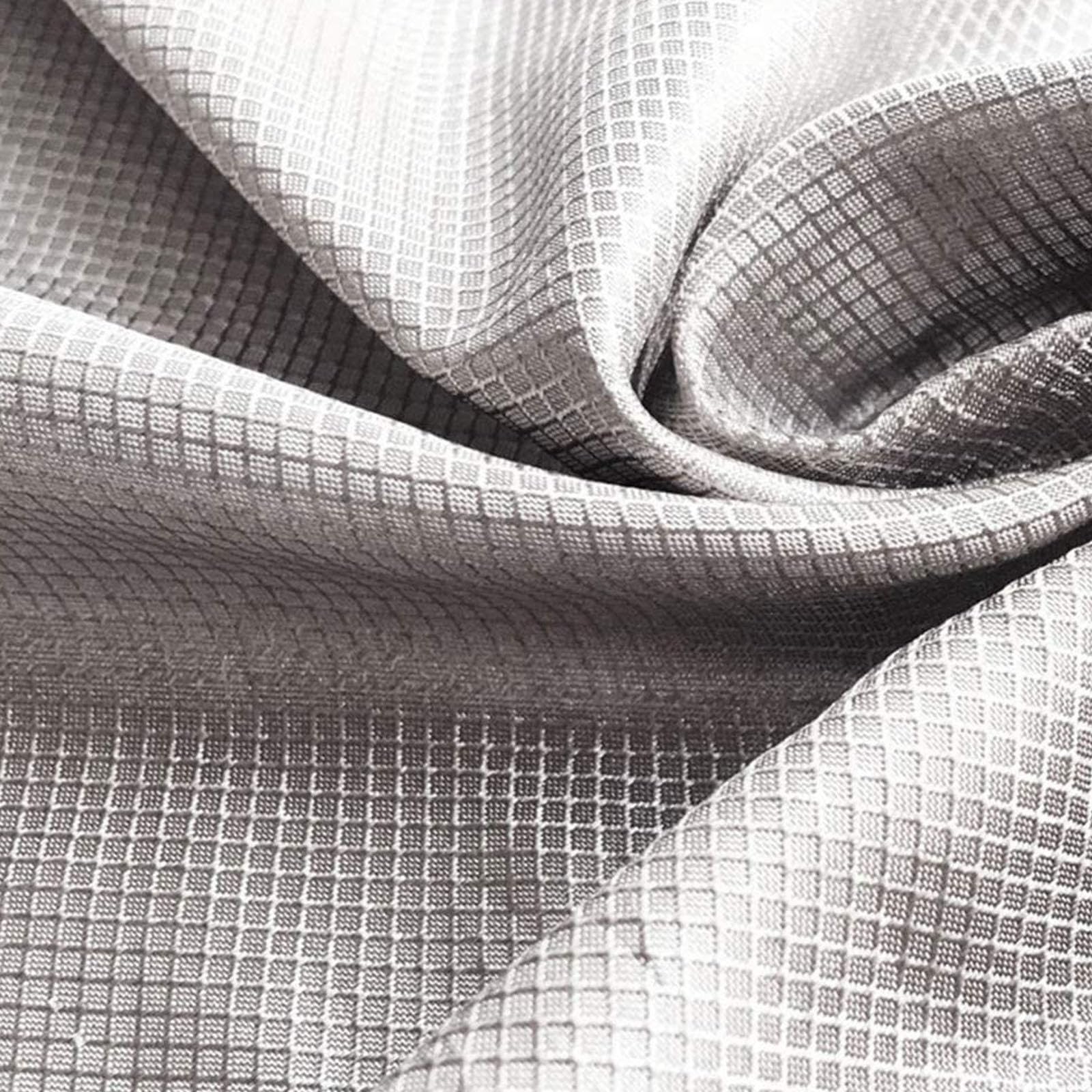 Faraday Fabric RFID Shielding Material EMF Protection for Phone and WiFi Military Grade Nickel Copper Fabric Blocks Conductive RF/EMI Blocking Radiowave Microwave,Tent Fabric,silver-7x1.1m