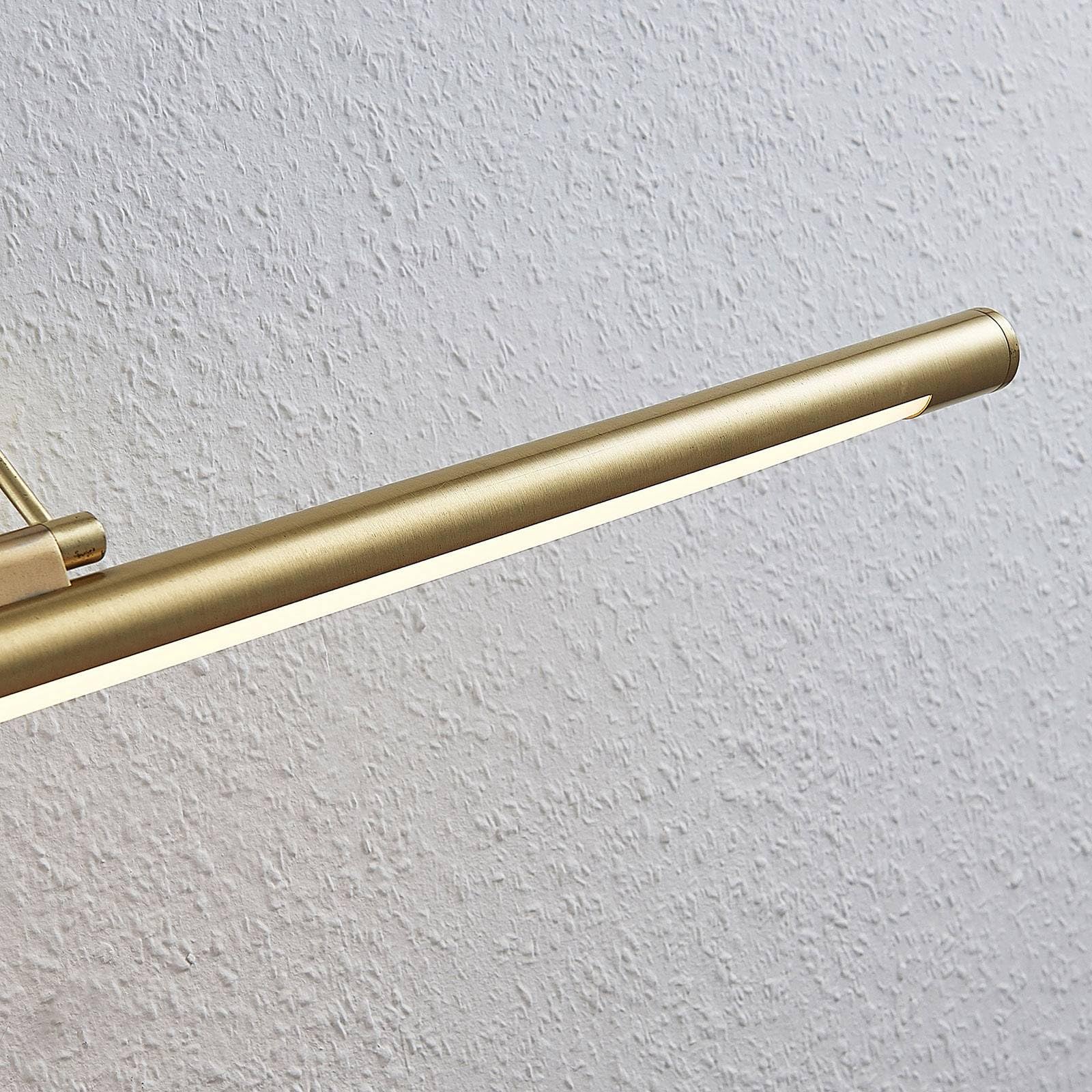 Lindby kinkiet LED 'Mailine', m. in. do salonu, jadalni, kolor mosiężny, złoty, metal