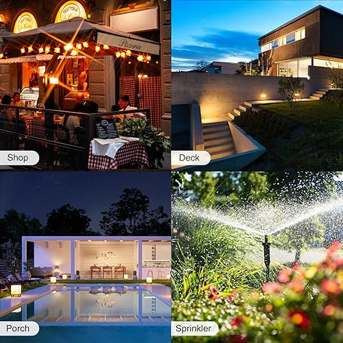 Miniatura 9 de GHome Smart Enchufe inteligente para exteriores, toma Wi-Fi para el hogar inteligente con 2 enchufes, resistencia a la intemperie IP64, compatible