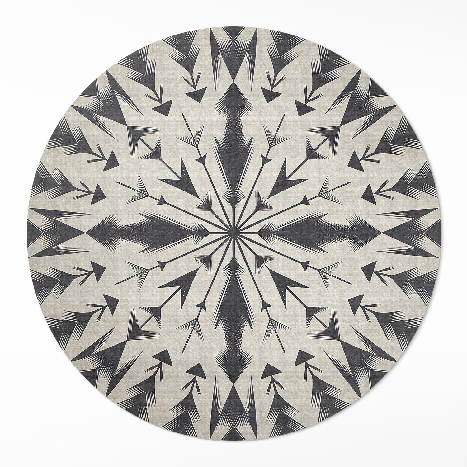 Tapis de sol vinyle ø60 cm pour salon et chambre déco maison élégante