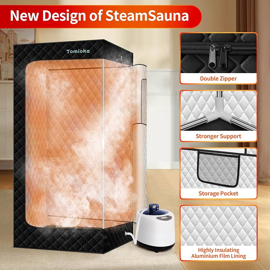 Amazon.com : Tomioka Sauna Box,Portable Steam Sauna for Body