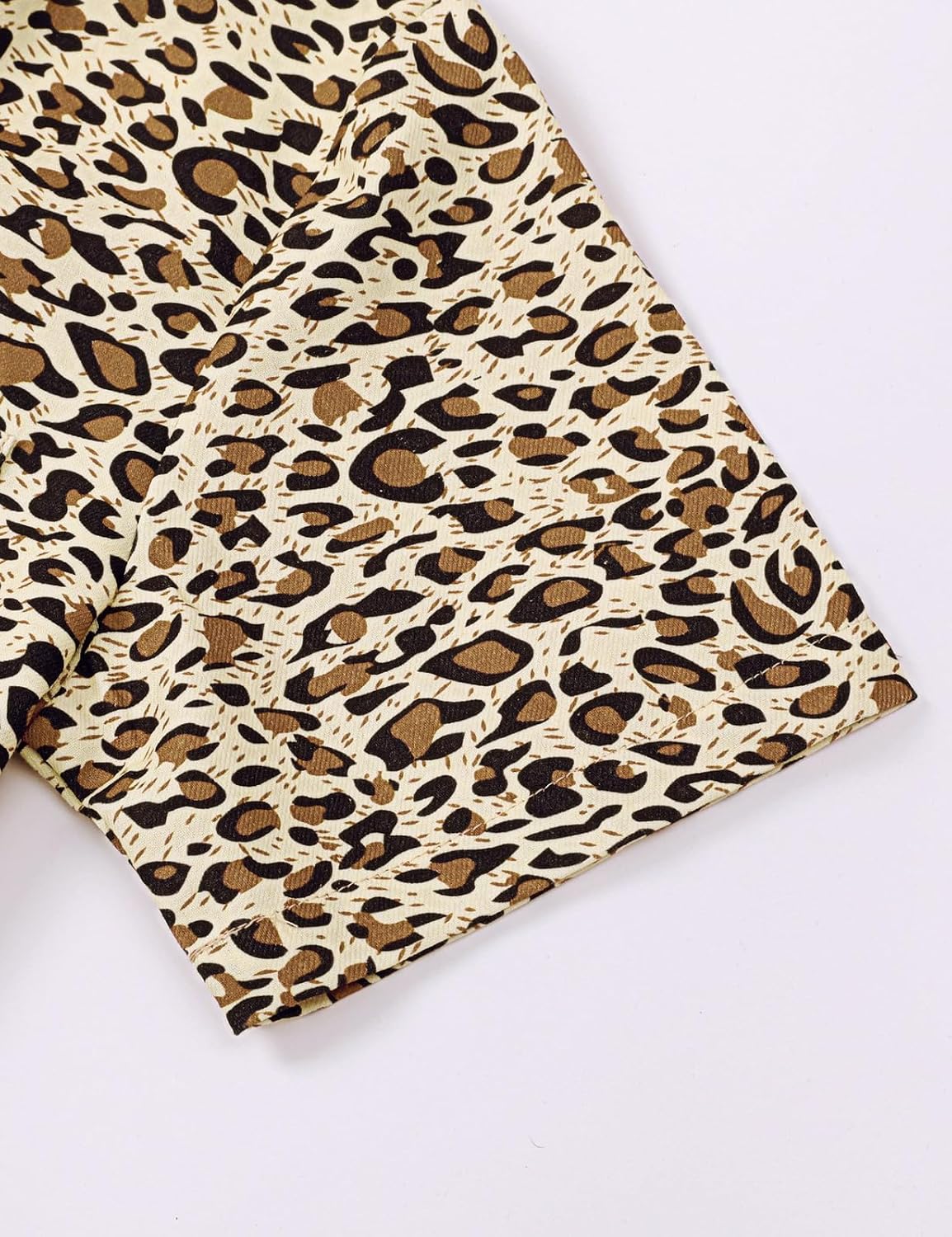 COSLAND Boys and Toddlers' Animal Print Shirt Kids Cotton Button Down Top, 2T-Large