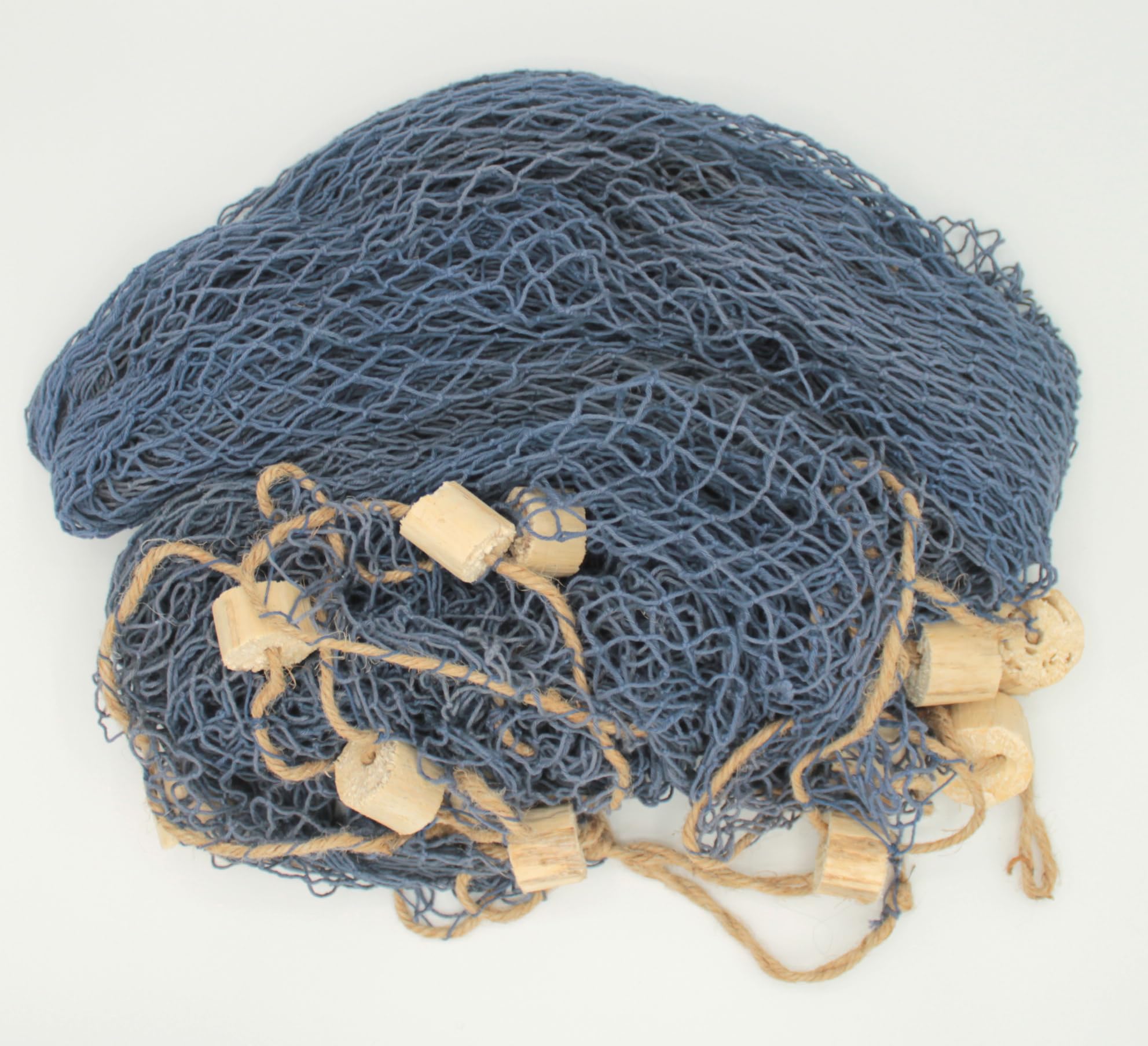 Amazon.de: Deko Netz Fischernetz ca. 250x250cm BLAU Baumwolle Maschen 2x2cm  m. Schwimmern