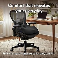 Vista 7 de Everlasting Comfort Cojín de asiento de espuma viscoelástica recomendado por médicos para sillas de oficina y automóvil, accesorios ergonómicos