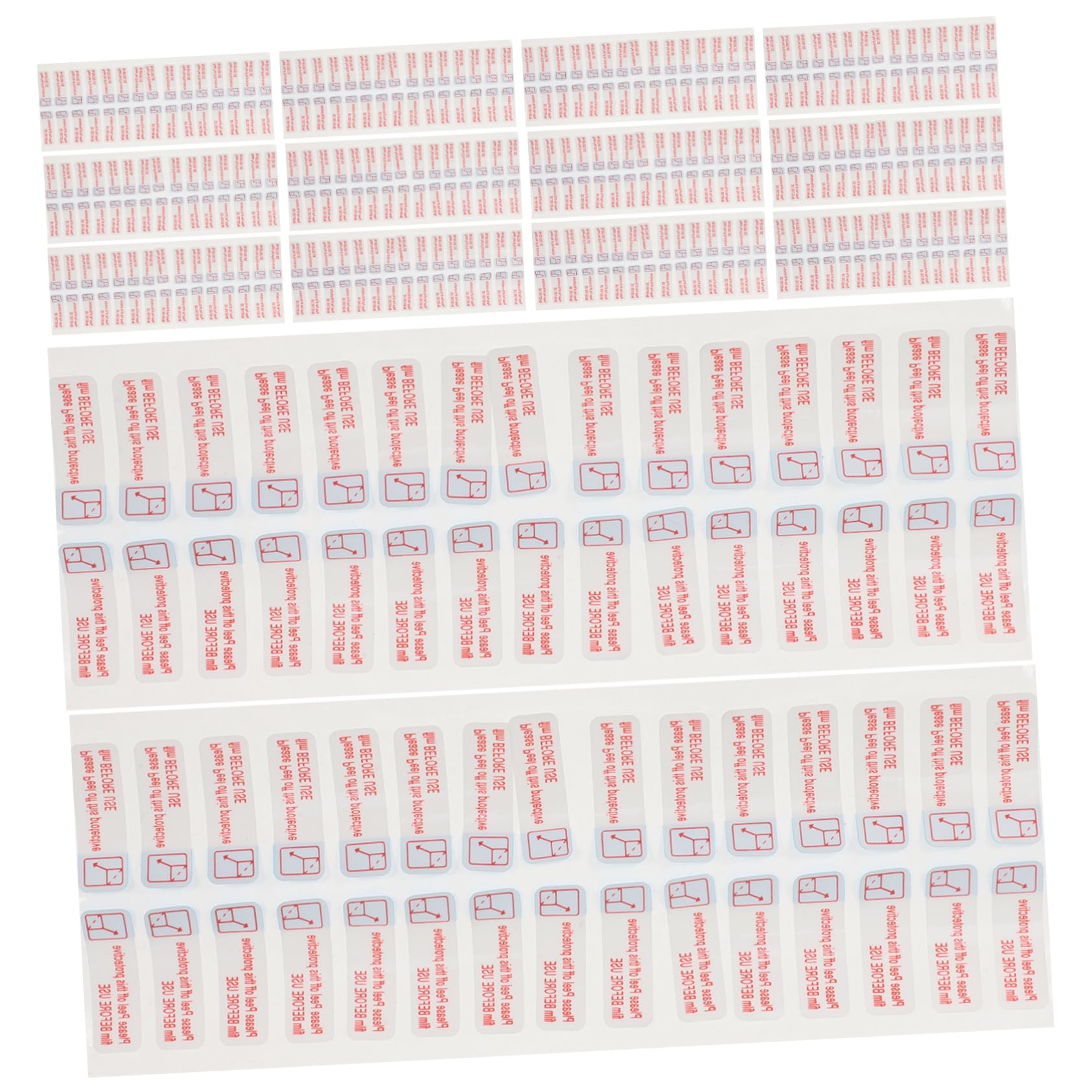 TOPBATHY 3000 Pièces Autocollants de Film Protecteur à Retirer de Stickers Adhésifs Auto Collants pour Enlever les Films de Protection Étiquettes de Guide de Retrait Faciles à Utiliser