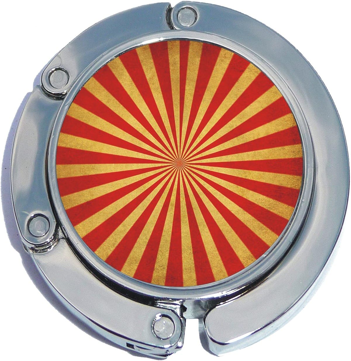 Red Gold Burst Pattern Foldable Purse Hanger and Pouch at Amazon Women