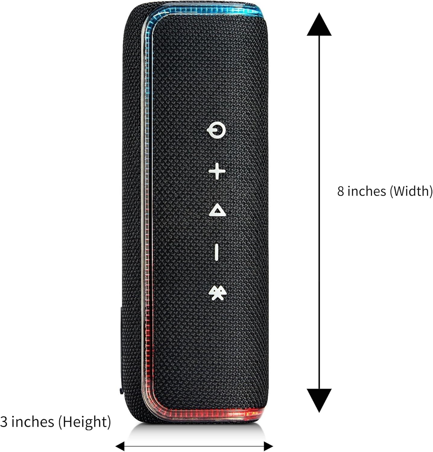 40W Portable Bluetooth Speaker, IPX7 Waterproof Wireless Outdoor Speaker, 25-Hour Playtime, Bass Boosted, LED Lights, TWS Pairing for Pool, Shower, Bike, Jam Session, Gifts (Black) - Image 9