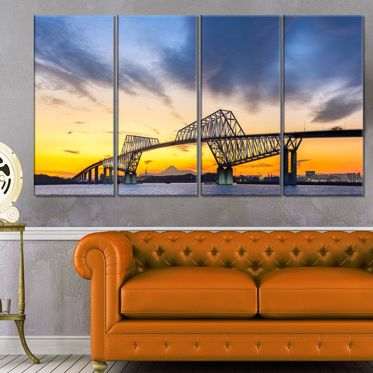 Designart MT11644-271 Tokyo Gate Bridge Panorama - Landscape