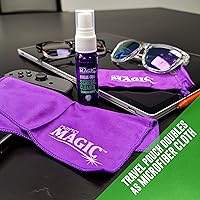 Vista 4 de NANO MAGIC Kit de recarga de limpieza de pantalla sin rayas, 7 onzas, spray de 1 oz, repuesto de 6 onzas, 2 paños de microfibra, televisor LCD LED