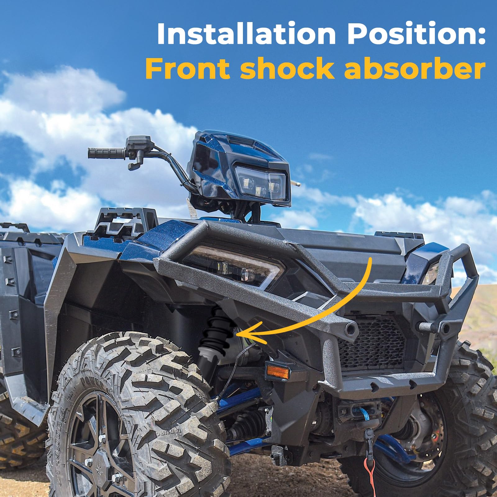 Amortisseur avant pour Polaris Sportsman 550 Sportsman 850 Sportsman 1000 Scrambler 850 7043464