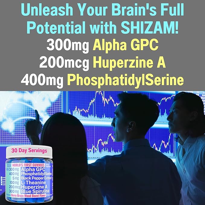 Alpha GPC Huperzine A PhosphatidylSerine L-Theanine Blue Spirulina Bioperine Gummies, Alpha-GPC Huperzine-A Phosphatidyl Serine L Theanine Supplement, Powder Capsules Tablets Liquid Supplements Alt