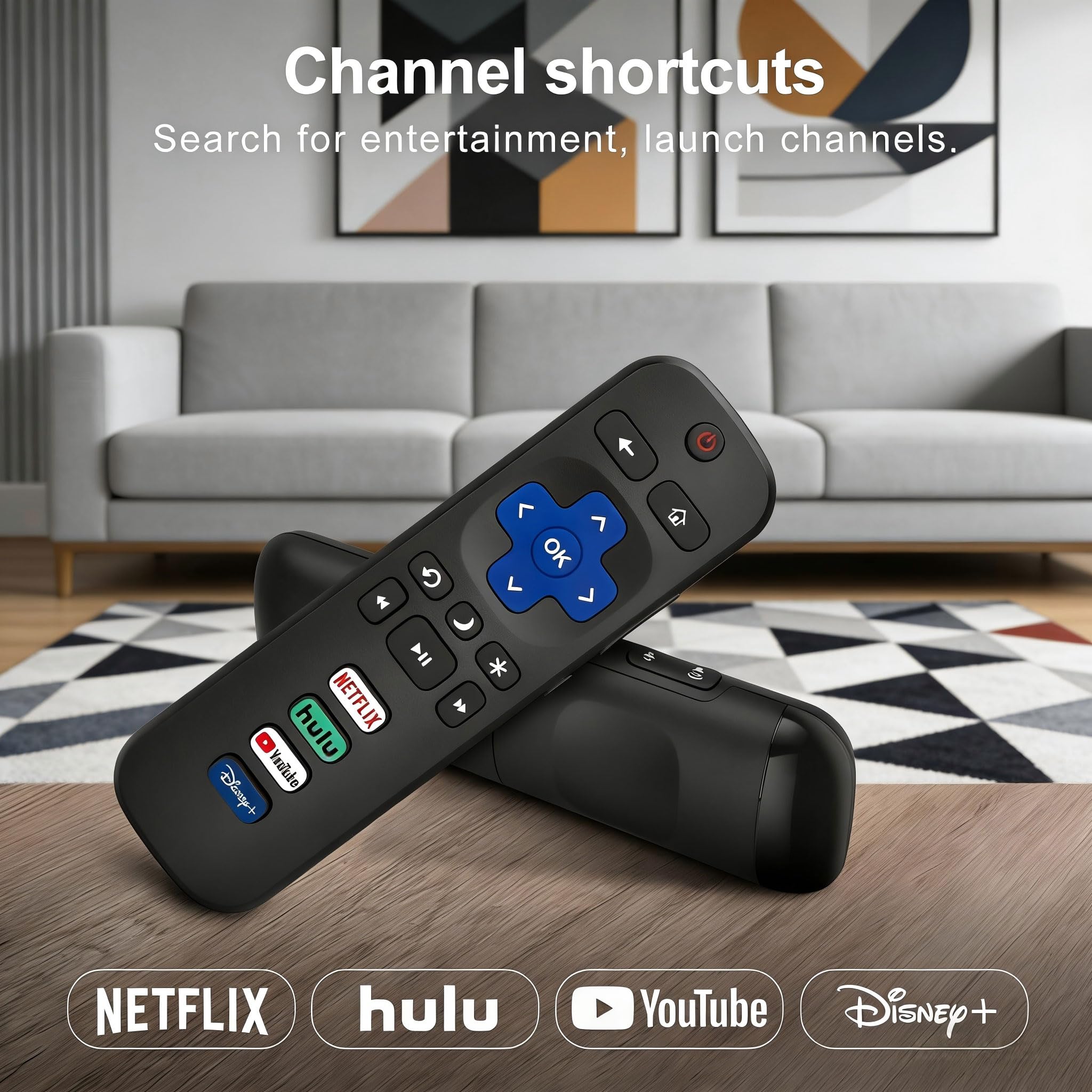 Confezione da 36 pezzi: ricambio universale per telecomando TV Roku, compatibile con TV TCL/Hisense/Onn/Sharp/Philips (non per Roku Stick/Box)