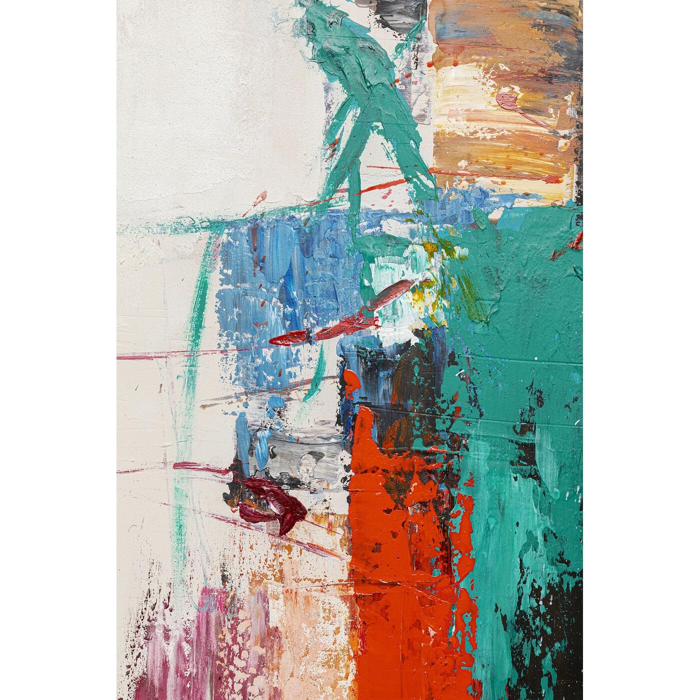 Muurschildering - Multicolor - Polyester - Abstract - Schilderijen
