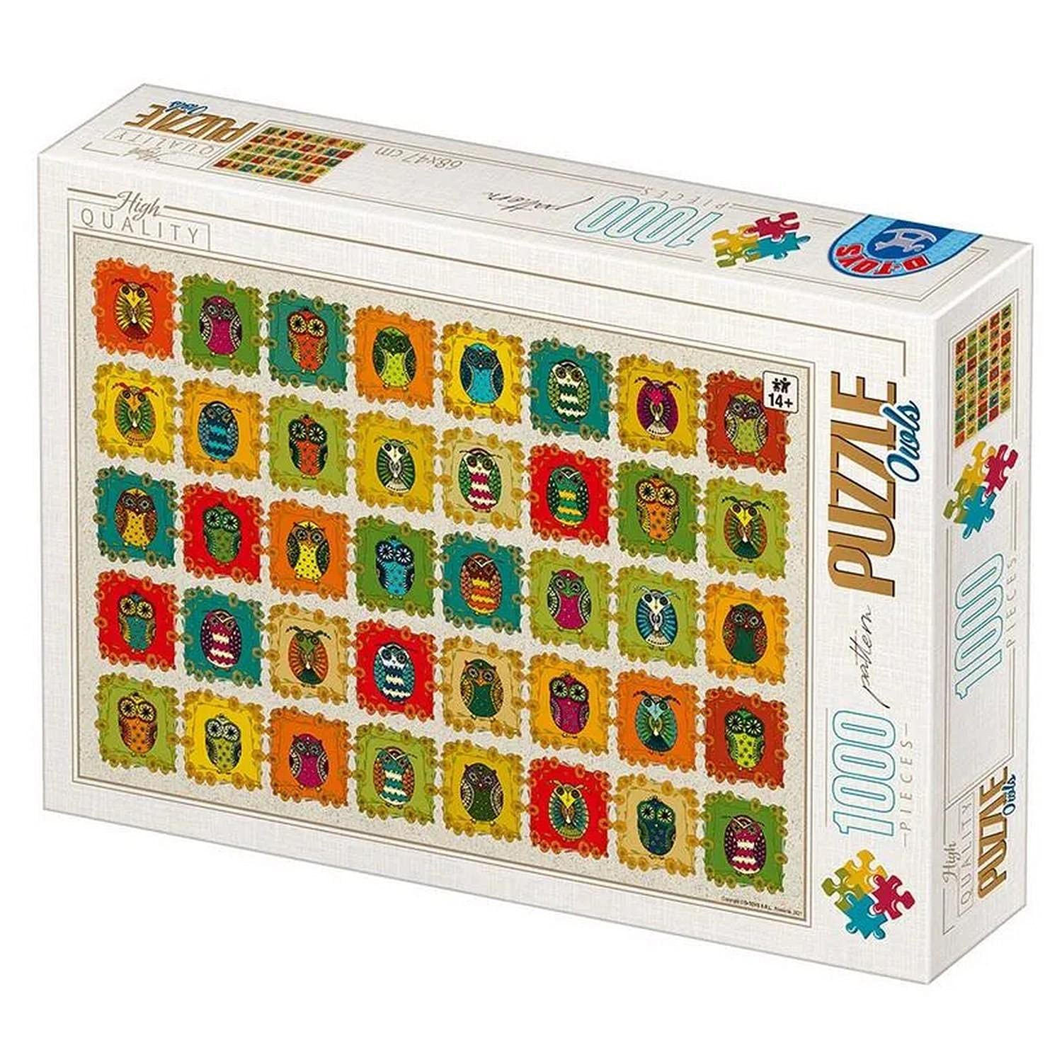 Amazon | 1000ピース ジグソーパズル D-Toys・77530 Pattern : Owls 47