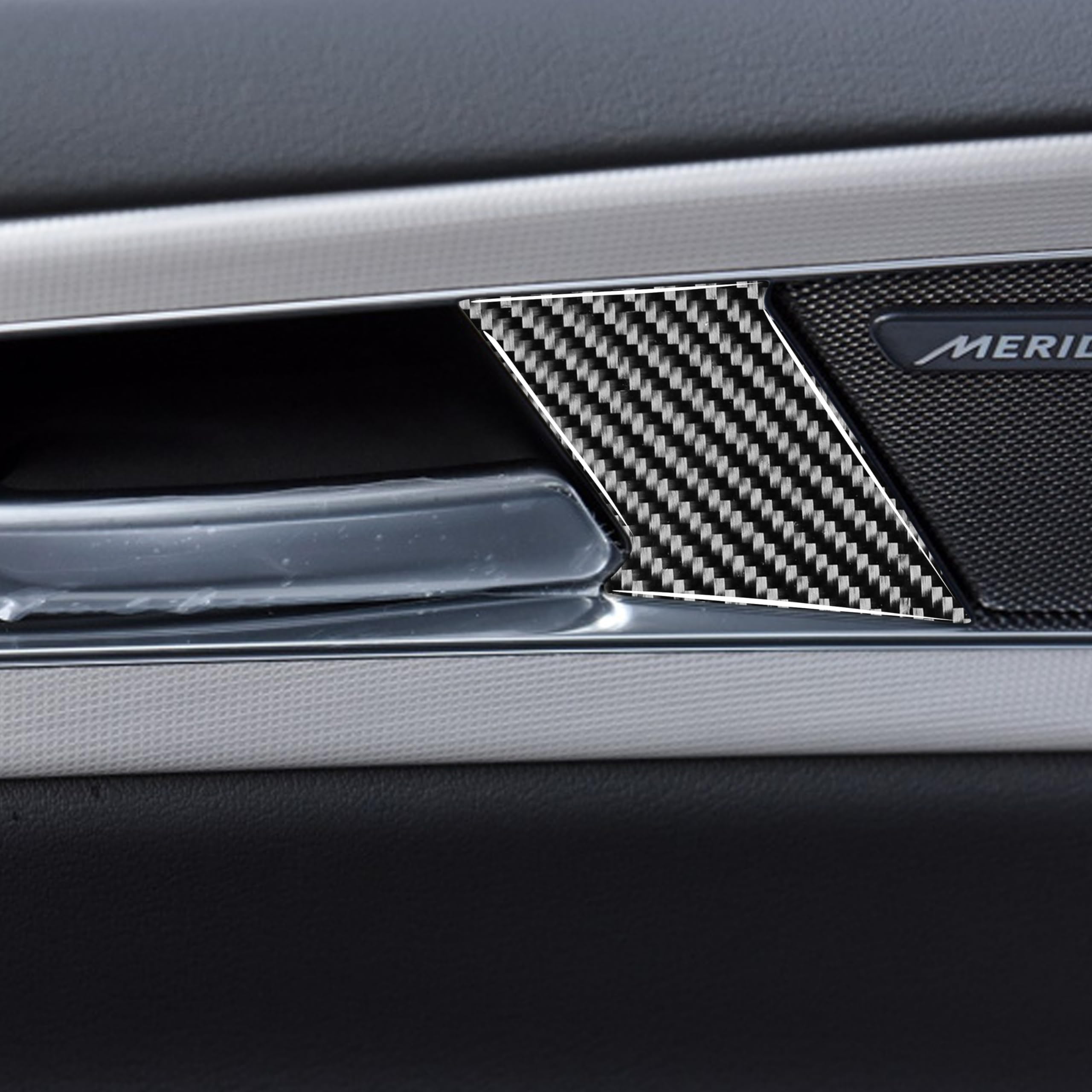 Real Premium Carbon Fiber Compatible with Jaguar F-PACE X761 2016 2017 2018 2019 2020 Accessories Car Inside Door Handle Cover Sticker Decal Auto Interior Trim