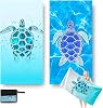 2 Pack Microfibre Beach Towels for Adults 180x90cm, Quick Dry Beach Towel, Reusable Soft Towels, Dock and Bay Towel - Sand Free, Lightweight for Pool, Gym, Camping & Travel