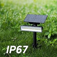 Vista 5 de Consciot Luces solares para exteriores de Navidad, 54 luces LED solares 7 multicolor cambiantes, luces solares impermeables IP67, luces de paisaje