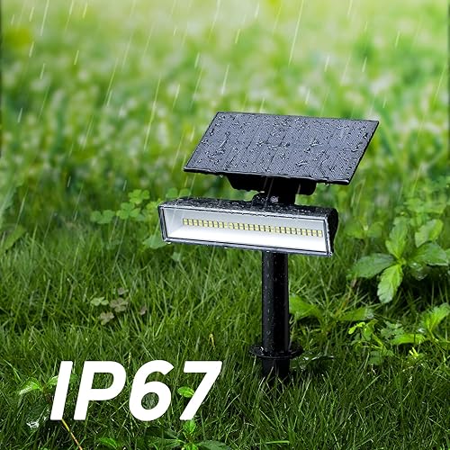 Miniatura 5 de Consciot 54 luces LED solares, 7 multicolor cambiantes, impermeables al aire libre IP67, luces de paisaje para decoración de jardín de patio,