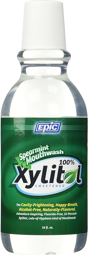 Epic Dental Xylitol Mouthwash Spearmint 16 Oz Amazoncouk Health Personal Care