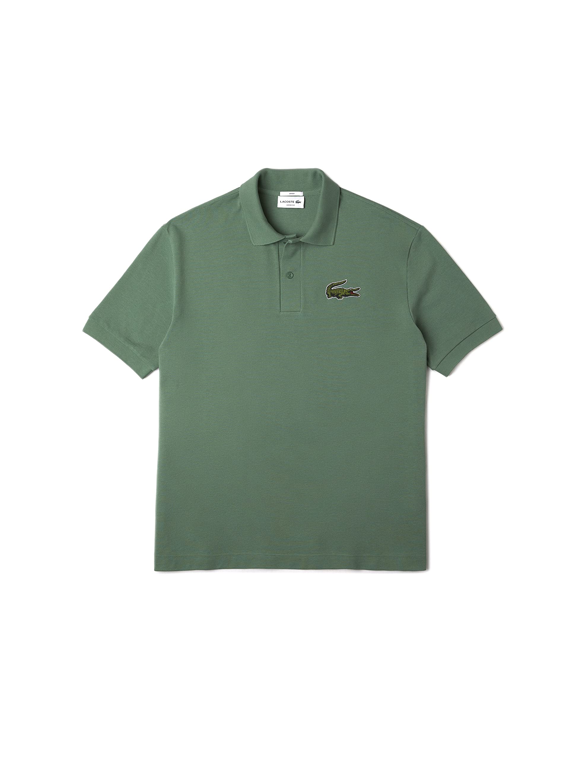 Lacoste Unisex Loose Fit Polo Shirt, Ash Tree, S