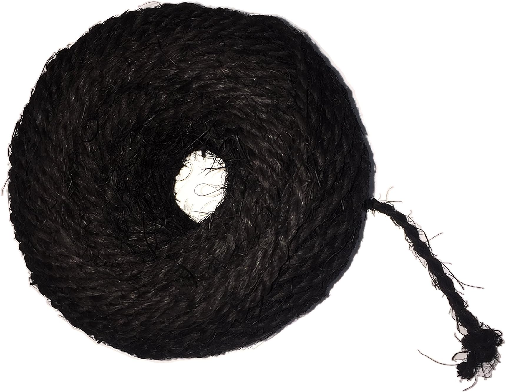 La Deins Coir Twine 3.5mm,50 m in Flat Cone- Black Coconut Coir Fiber Rope Roll