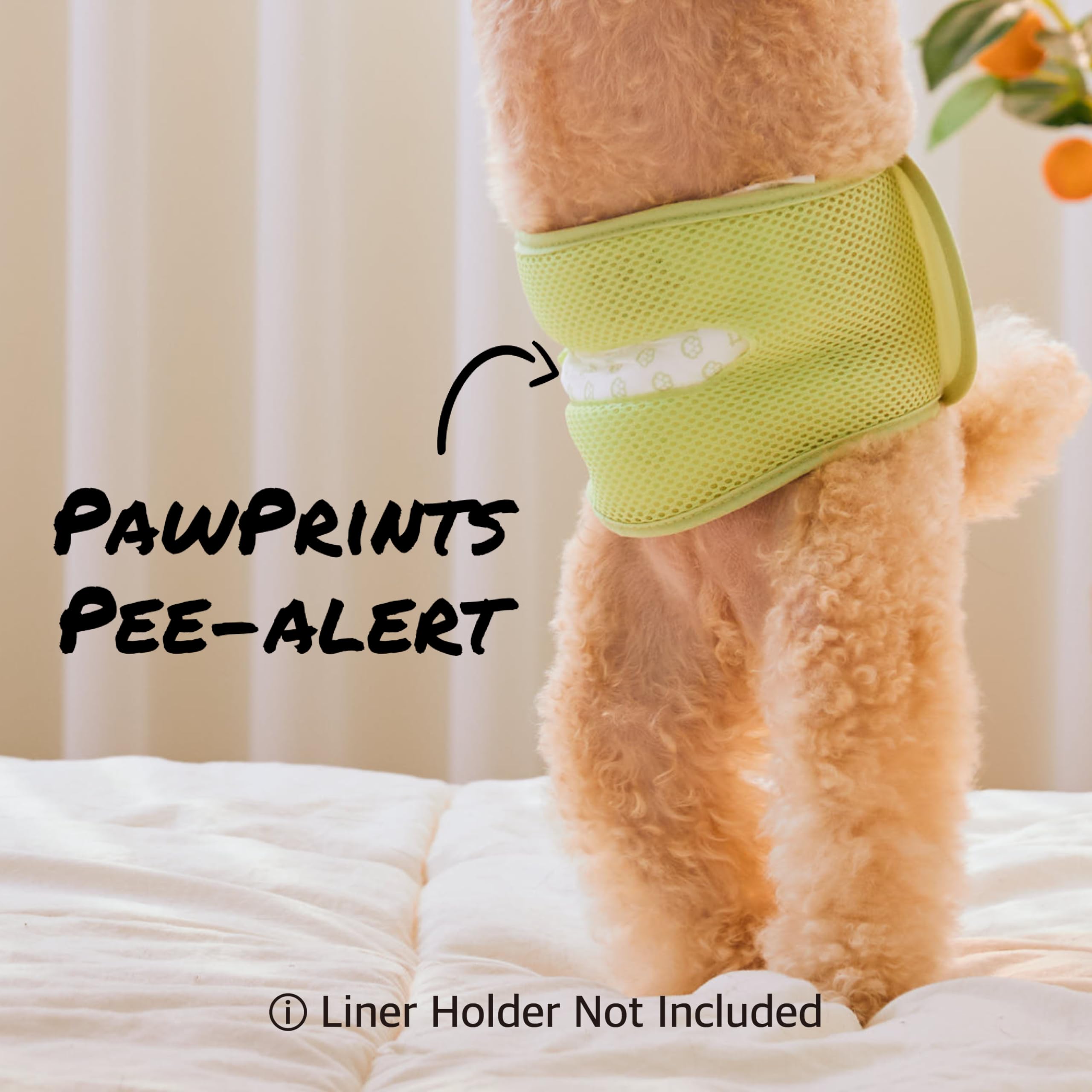 WICKEDPUP Almohadillas elevadoras de pañales para perros machos y hembras, 100 unidades. Insertos de pañales desechables que se adaptan a la mayoría de bandas reutilizables para el vientre de mascotas