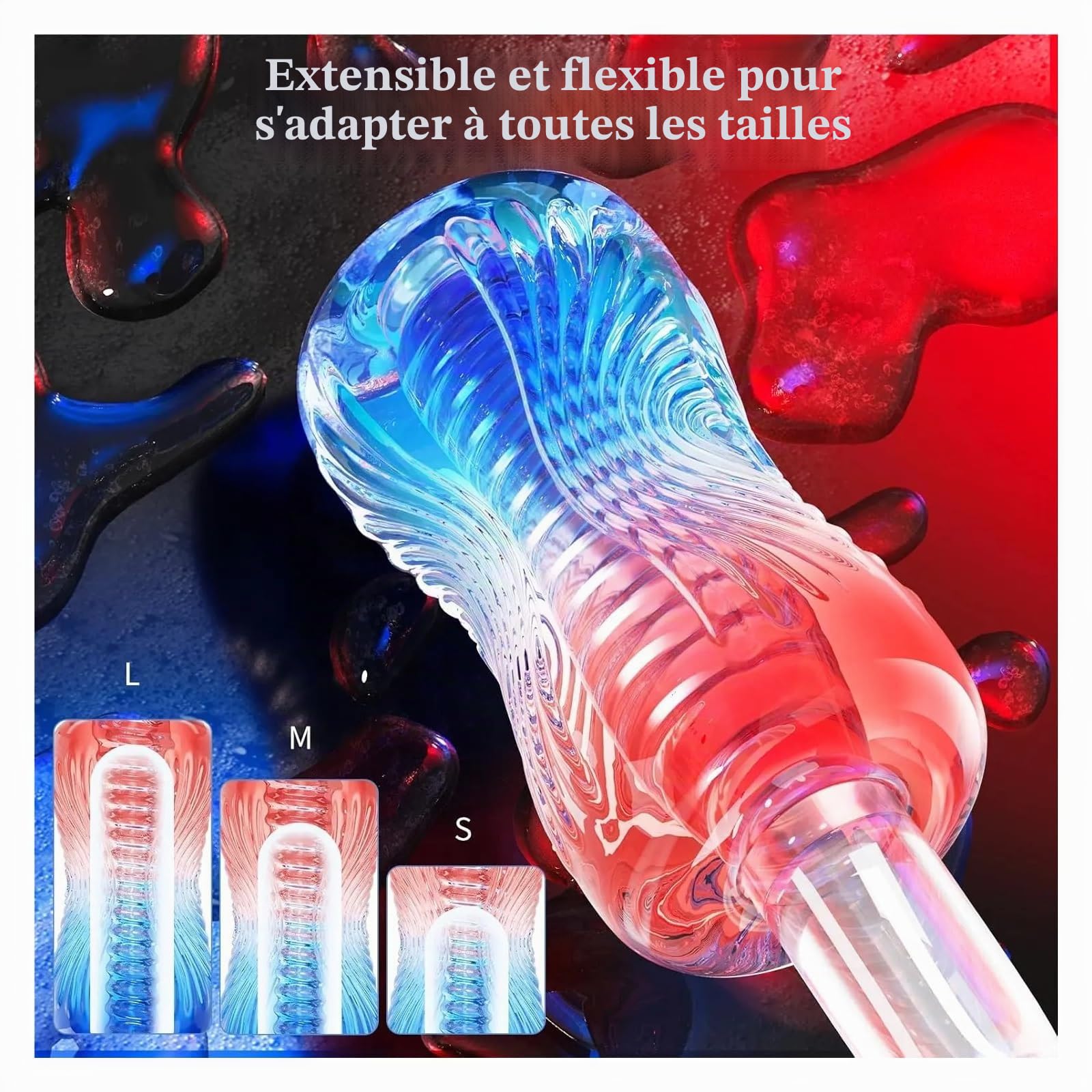 Masseur de relaxation musculaire portable en silicone de qualité supérieure - Appareil manuel de soulagement de la tension for hommes, outil de gestion du stress et de l'anxiété, facile à nettoyer