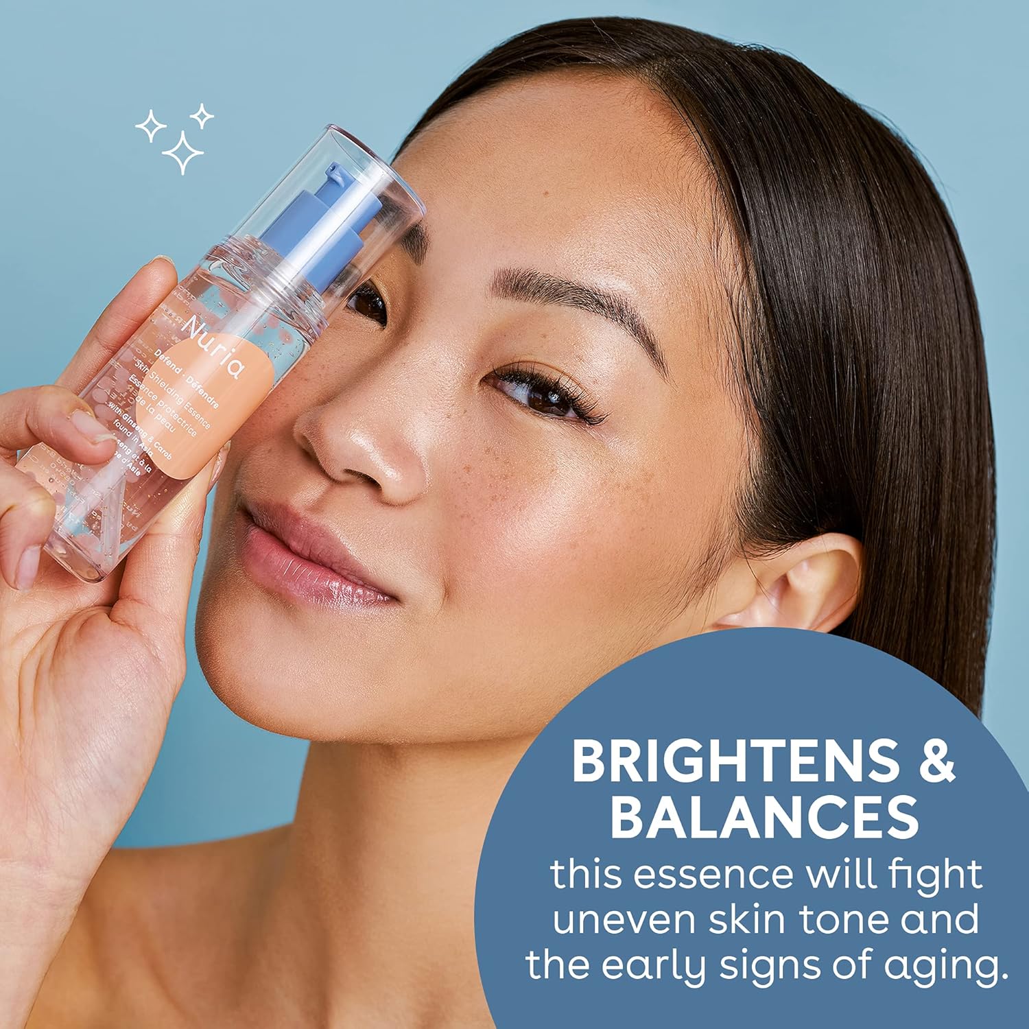 Nuria - Defend Skin Shielding Essence, Antioxidant-Rich Lightweight Face Essence with Ginseng, Carob, and Niacinamide, 50mL/1.7 fl oz - Image 3