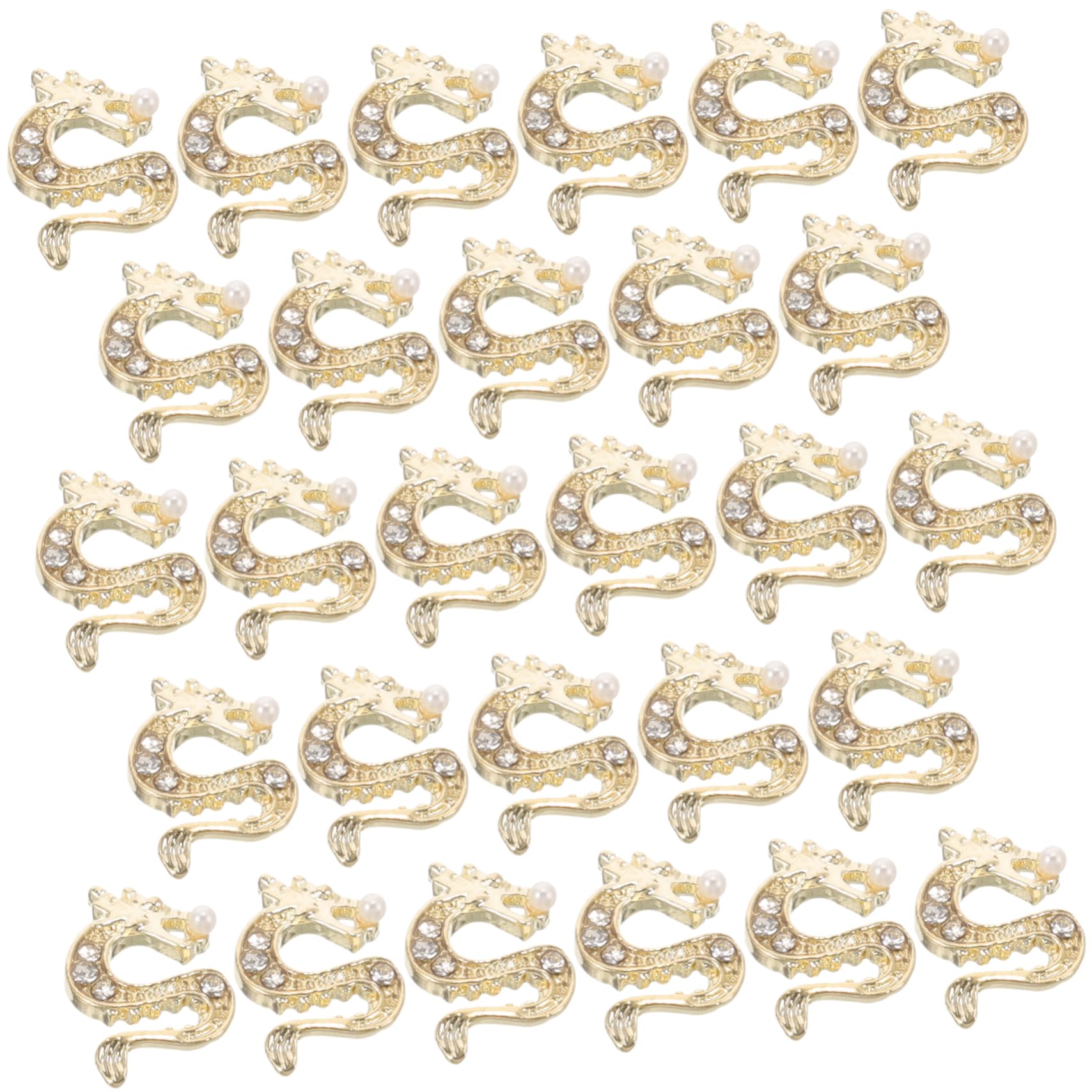 VALICLUD 4 Ensembles Décorations D'ongles Pour Femmes Clou Charme Garniture Nail Art Petits Bijoux Fournitures De Manucure Ornements De Manucure Décors De Manucure Strass Doré 50 Pièces * 4
