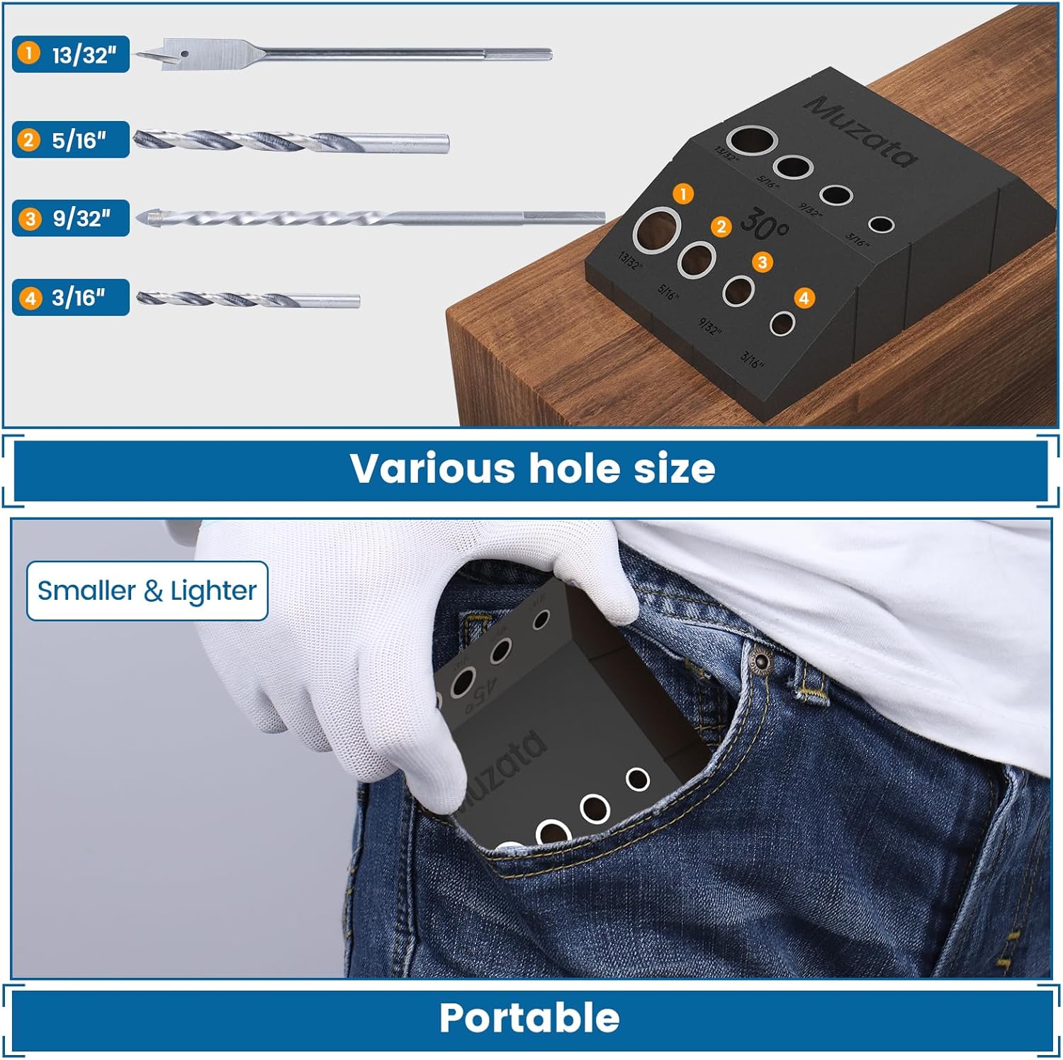 Muzata Angle Drill Guide CT24 Bundle 500 ft 1/8" Wire Rope WR02