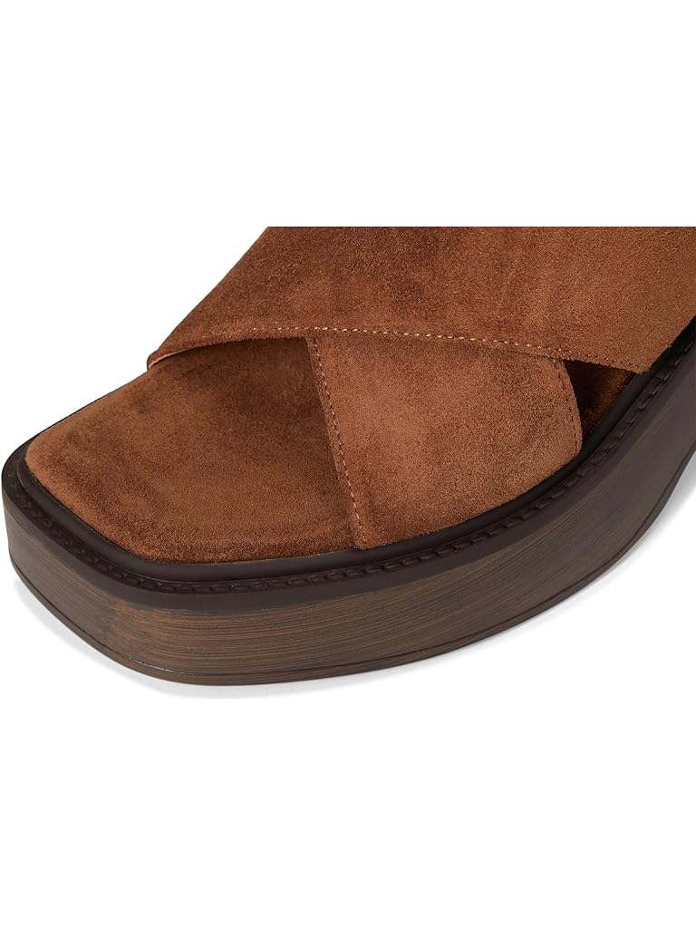 Brown Free People Cora Platform Clogs