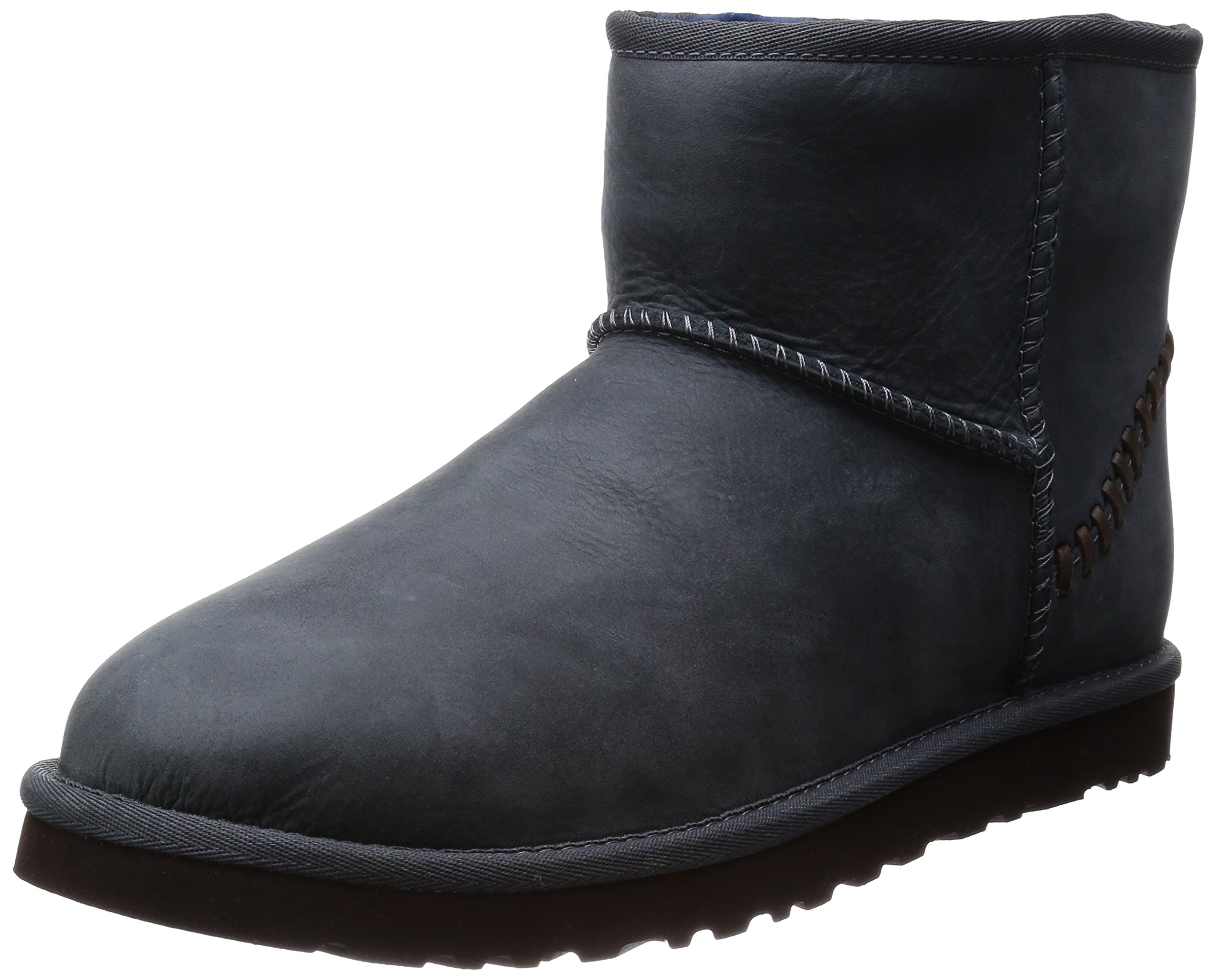 Ugg Mens Classic Mini Deco New Navy Leather 8 D | Desertcart Fiji