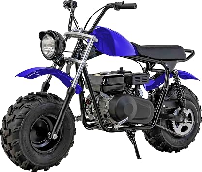 M MASSIMO MOTOR MB200S 196CC Four Stroke Engine, 7.5 HP. Mini Motorcycle Blue