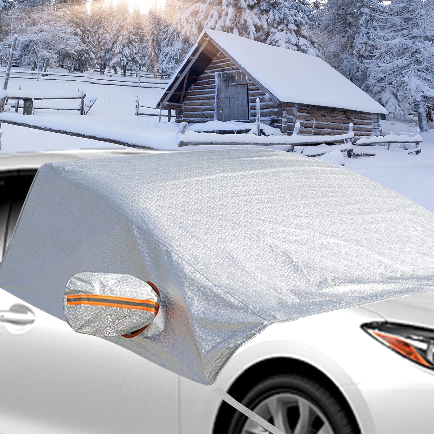 Miytsya Car Windshield Snow Cover, Universal Windshield Ice Cover