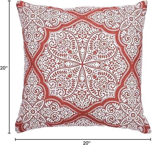 Miniatura 10 de Indigo Ink - Almohada decorativa, almohadas decorativas para sofá o cama, decoración bohemia para el hogar, 20" x 20", Panther Ginger Spice