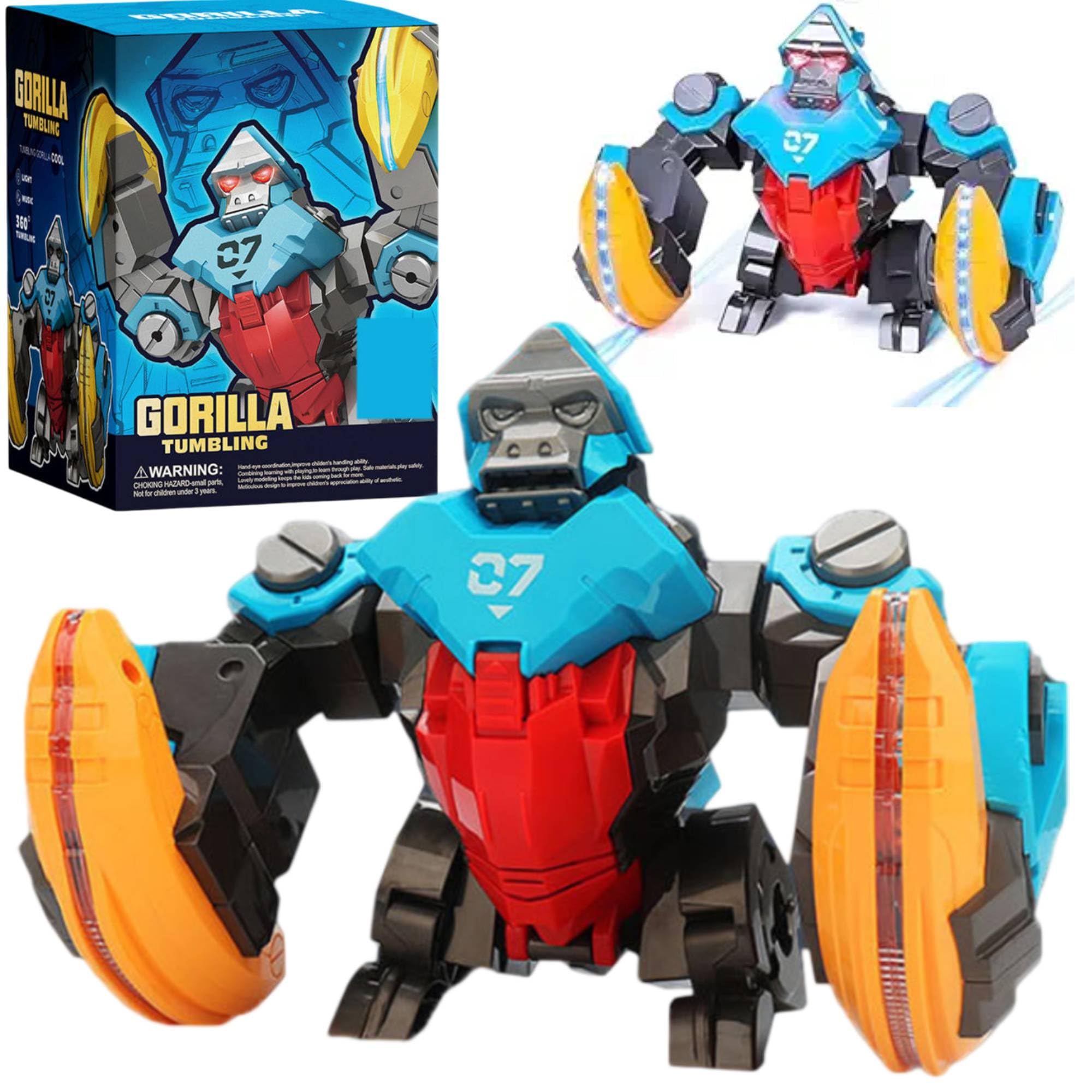 SHAKTISM Gorilla Tumbling Robot Toy for Kids | 360° Rotating