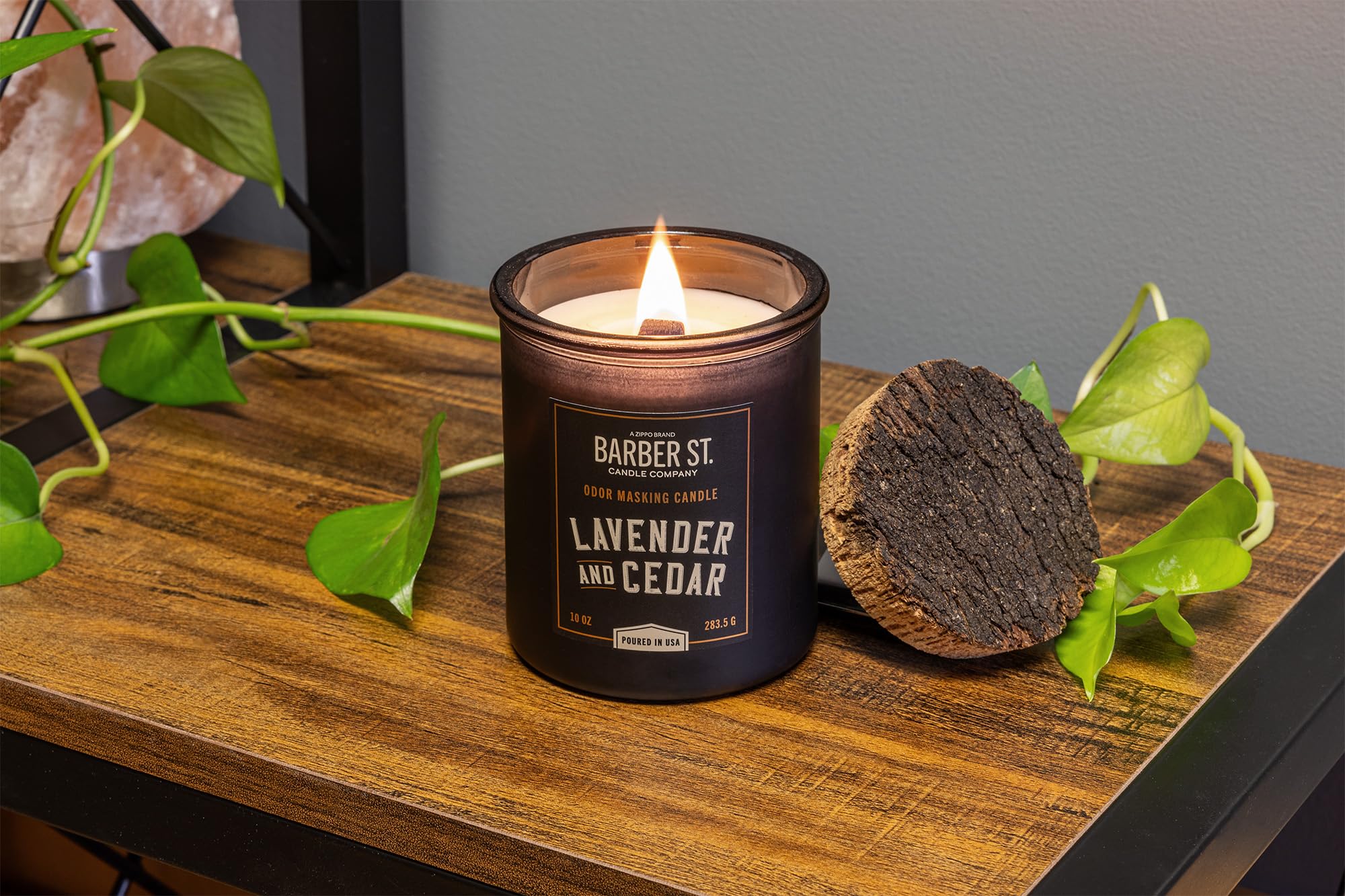Amazon.com: Zippo Barber Street Odor Masking Candle - Wooden Wick